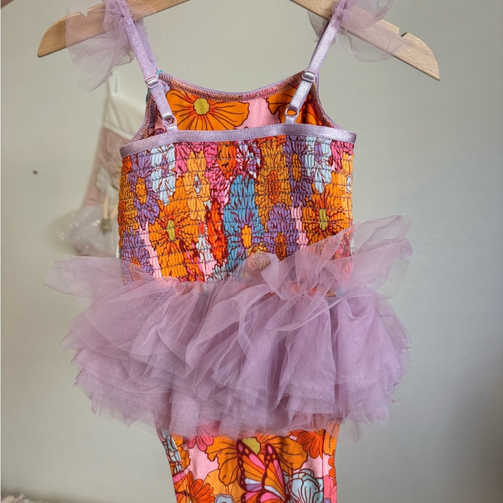 Posh peanut meadow tulle bodysuit thing - Picture 2 of 3
